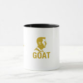 GOAT Gold Crown Mug – Black & Gold Mok (Midden)