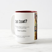 Goat Gothic Mok - grappige bokken bij elke beker! (Voorkant links)