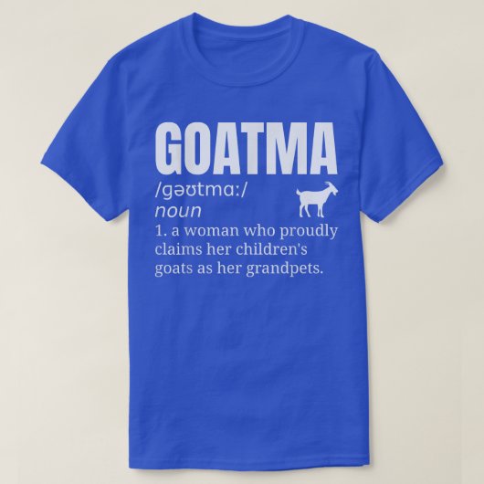 Goat Grandma Grandmoeder Pet T-shirt (Design voorkant)