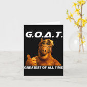 Goat Greatest Of All Time Funny Meme  Kaart (Gele Bloem)