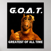 Goat Greatest Of All Time Funny Meme  Poster (Voorkant)