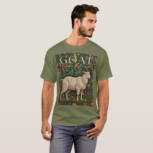 GOAT Greatest of all Time T-shirt (Voorkant volledig)