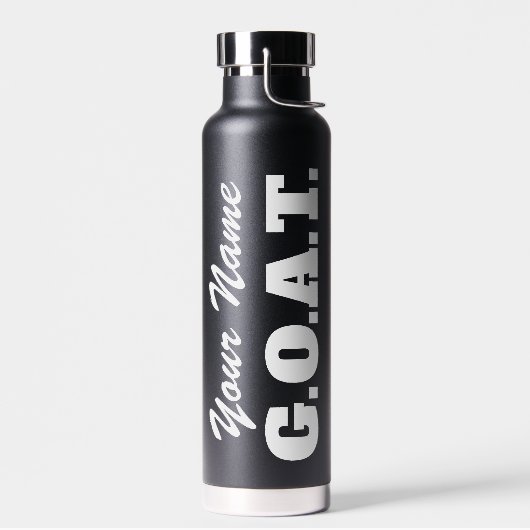 GOAT Grootste aller tijden gepersonaliseerd Waterfles (Links)