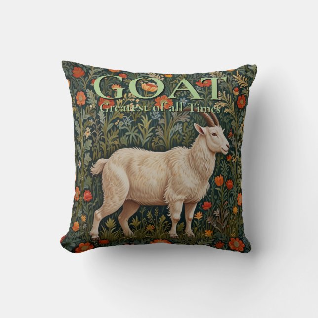 GOAT Grootste aller tijden Kussen (Voorkant)