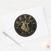 GOAT GROOTSTE Sjabloon VAN HET TIJDEtiket Ronde Sticker (Envelop)