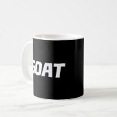GOAT - Grootste van alle tijden Bold Typography De Koffiemok (Voorkant links)
