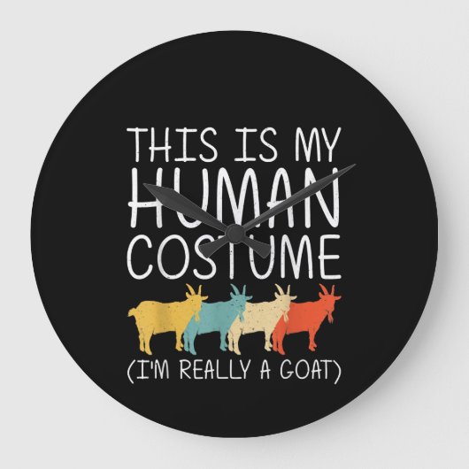 Goat Halloween Human Costume Grote Klok (Voorkant)