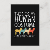 Goat Halloween Human Costume Informatiekaartje (Voorkant)