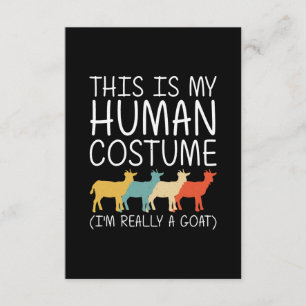 Goat Halloween Human Costume Informatiekaartje