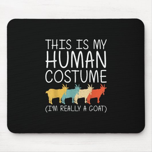 Goat Halloween Human Costume Muismat (Voorkant)