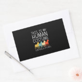 Goat Halloween Human Costume Rechthoekige Sticker (Envelop)