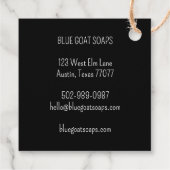 GOAT Handmade Gift Soaps Lotion Snoep CUSTOT Craft Bedankjes Labels (Achterkant)