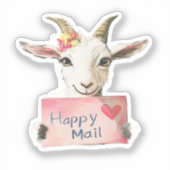 Goat, Happy Mail, Sticker (Voorkant)