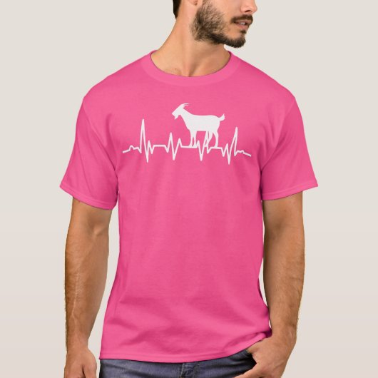 Goat Heartbeat Funny Goat Lover T-shirt (Voorkant)
