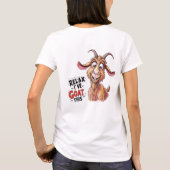 Goat in Action: Relax, I've Goat This! - humoristi T-shirt (Achterkant)