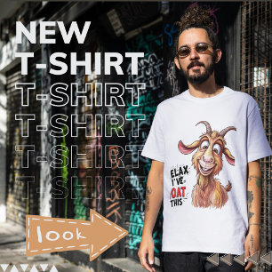 Goat in Action: Relax, I've Goat This! - humoristi T-shirt