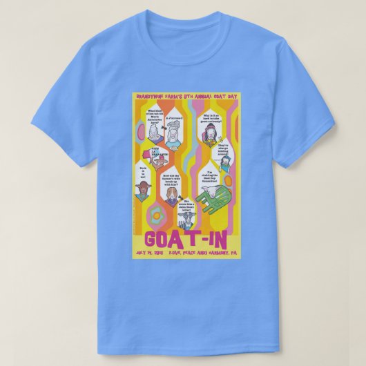Goat-In Carolina Blue T-shirt (Design voorkant)
