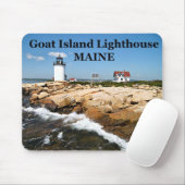 Goat Island Lighthouse, Maine Mousepad Muismat (Met muis)