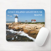 Goat Island Lighthouse, Maine Mousepad Muismat (Met muis)