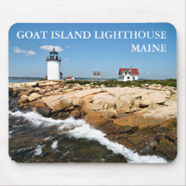 Goat Island Lighthouse, Maine Mousepad Muismat
