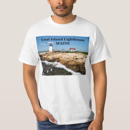 Goat Island Lighthouse, Maine T-Shirt (Voorkant)