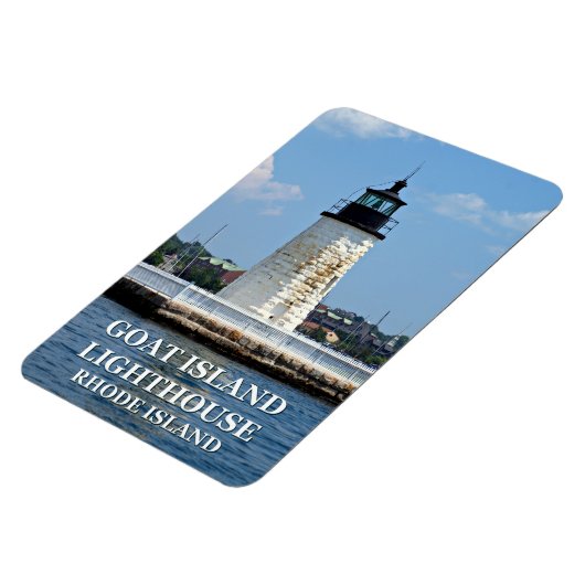 Goat Island Lighthouse, Rhode Island Flexi Magnet Magneet (Linkerzijde)