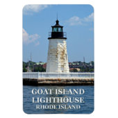 Goat Island Lighthouse, Rhode Island Flexi Magnet Magneet (Verticaal)