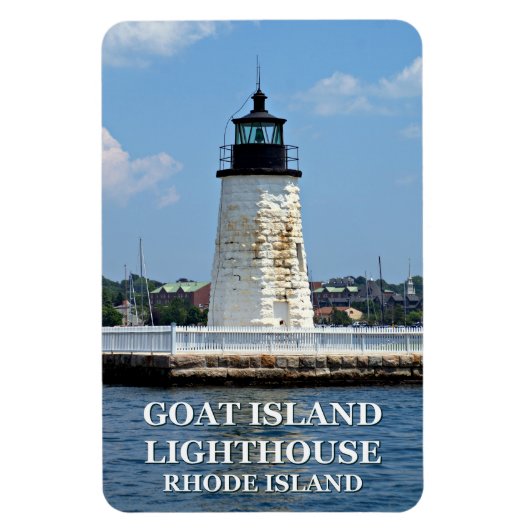 Goat Island Lighthouse, Rhode Island Flexi Magnet Magneet (Verticaal)