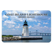 Goat Island Lighthouse, Rhode Island Flexi Magnet Magneet (Horizontaal)