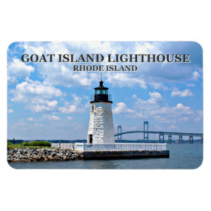 Goat Island Lighthouse, Rhode Island Flexi Magnet Magneet