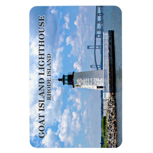 Goat Island Lighthouse, Rhode Island Flexi Magnet Magneet (Verticaal)