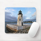 Goat Island Lighthouse, Rhode Island Mousepad Muismat (Met muis)
