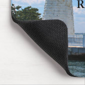 Goat Island Lighthouse, Rhode Island Mousepad Muismat (Hoek)