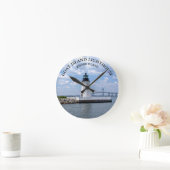 Goat Island Lighthouse Rhode Island RI Wall Clock Ronde Klok (Huis)