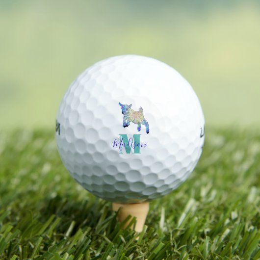 Goat Jumping Personalized Golfballen (Insitu Shirt)