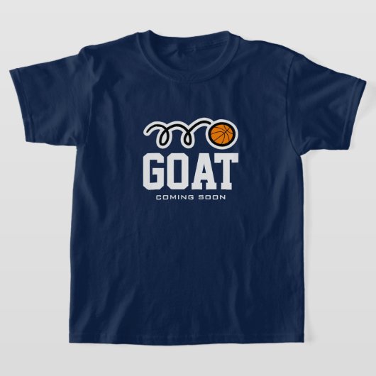 GOAT komt binnenkort grappig basketbal tegen shirt (Laagn)