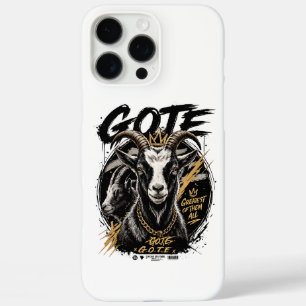GOAT Kroon Luxe Hoestelcase Ontwerp iPhone 16 Pro Max Hoesje