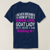 Goat Lady Funny Goat Lover Giftszoo T-shirt (Design voorkant)