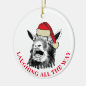 Goat Laughing helemaal citaat Keramisch Ornament (Links)