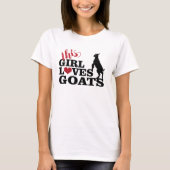 GOAT LOS | Dit meisje houdt van geiten Baby Toggen T-shirt (Voorkant)