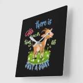 GOAT Lover | Alleen een geit GetYerGoat™ Vierkante Klok (Hoek)