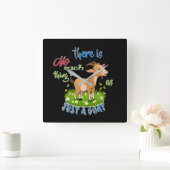 GOAT Lover | Alleen een geit GetYerGoat™ Vierkante Klok (Huis)