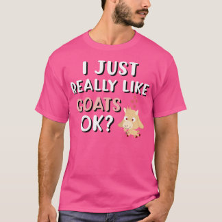 Goat Lover Dierenvriend Ik hou echt van Goats T-shirt