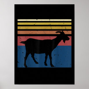 Goat Lover Gifts  Retro Funny Farmer Boerderij Poster