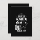 Goat Lover je mag geluk niet kopen Bedankkaart (Voorkant / Achterkant)