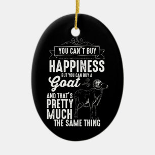 Goat Lover je mag geluk niet kopen Keramisch Ornament