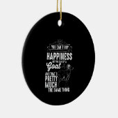 Goat Lover je mag geluk niet kopen Keramisch Ornament (Rechts)