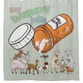 GOAT Lover | MIJN HAPPY PIJLEN GetYerGoat™ Douchegordijn (Voorkant)