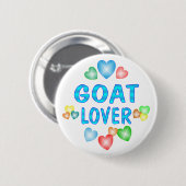 GOAT LOVER RONDE BUTTON 5,7 CM (Voorkant /achterkant)