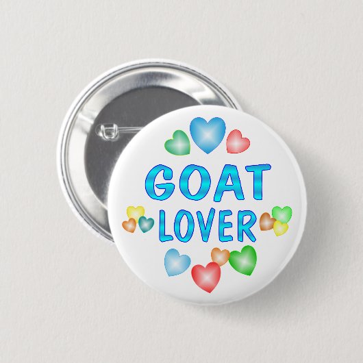 GOAT LOVER RONDE BUTTON 5,7 CM (Voorkant /achterkant)